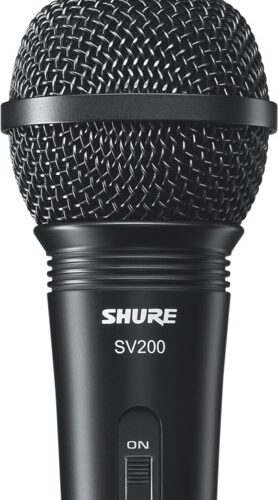 Shure SV200 - Mikrofon dynamiczny, uniwersalny, kardioidalny, włącznik, kabel