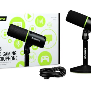 Shure MV6 - Kardioidalny mikrofon dynamiczny USB-C dla graczy i streamerów