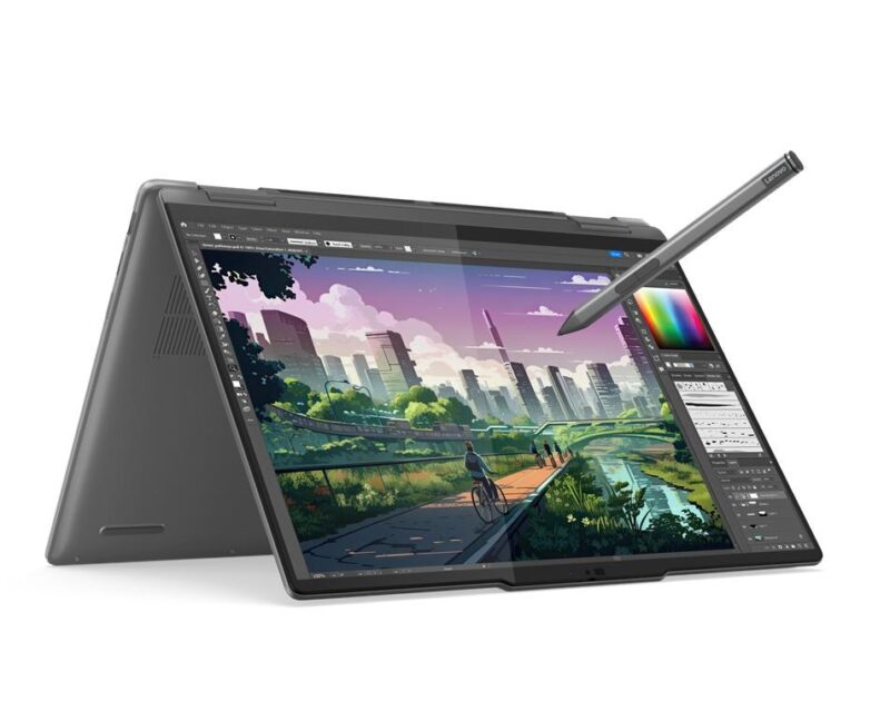 Lenovo Yoga 7 2-in-1 14AHP9 | Ryzen 7 8840HS | 14″ WUXGA OLED | 16GB | 512GB SSD | Radeon 760M | Win 11 | Storm Grey