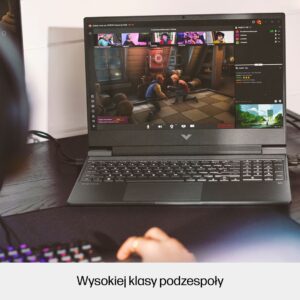 HP Victus 15-fa0999nw | i5-12450H | 15.6″ | 144Hz | RTX 3050 | 16GB RAM | 512GB SSD | Win 11 | Mica Silver