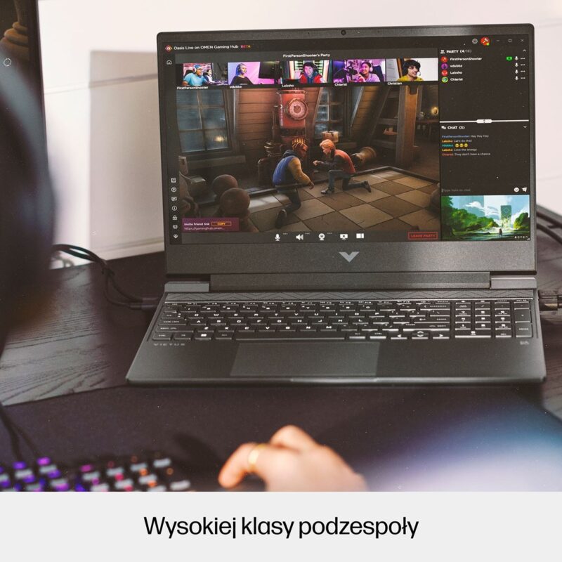 HP Victus 15-fa0999nw | i5-12450H | 15.6″ | 144Hz | RTX 3050 | 16GB RAM | 512GB SSD | Win 11 | Mica Silver