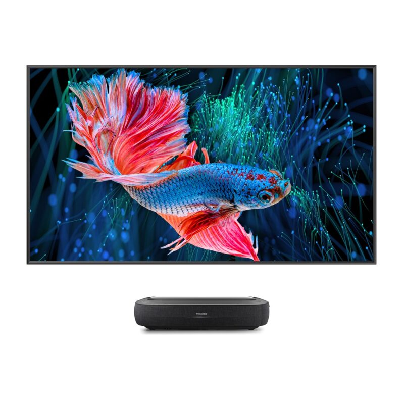Hisense 120L9HD | Laser TV 120″ | 4K UHD | Trójlaserowy | Android TV | Ekran ALR w Zestawie
