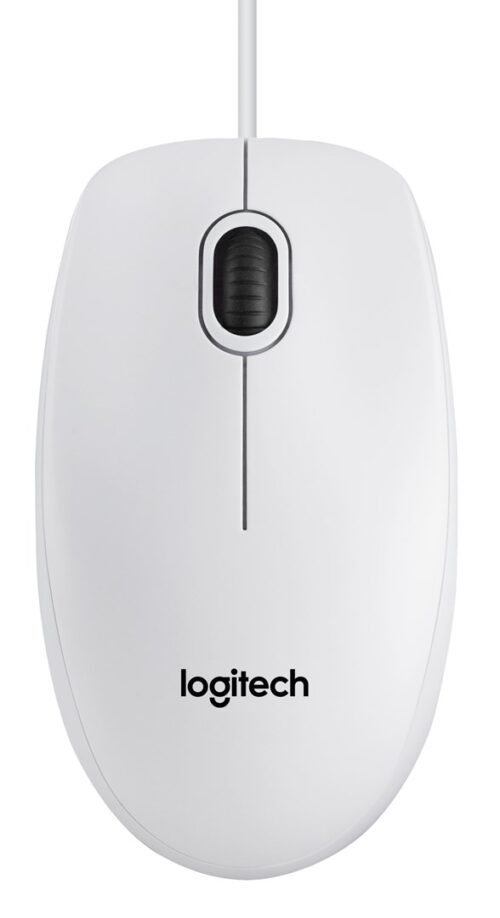 Logitech B100 | Optyczna 800 DPI | Przewodowa Biała