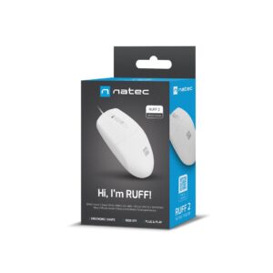 NATEC MYSZ RUFF 2 1000DPI BIAŁA NMY-1988