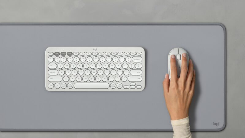 Logitech Pebble 2 M350s myszka Podróżniczy Oburęczny RF Wireless + Bluetooth Optyczny 4000 DPI