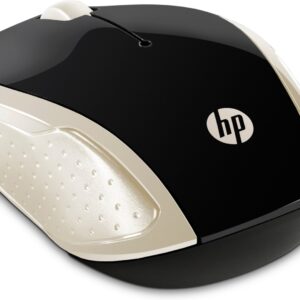 Mysz HP Wireless Mouse 200 Silk Gold bezprzewodowa czarno-złota 2HU83AA