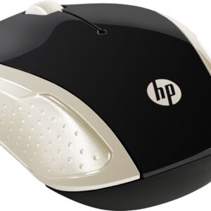 Mysz HP Wireless Mouse 200 Silk Gold bezprzewodowa czarno-złota 2HU83AA