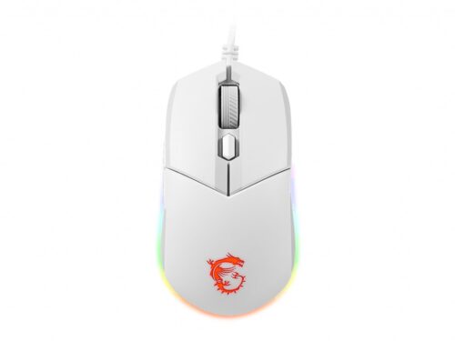 MSI CLUTCH GM11 WHITE myszka Oburęczny USB Typu-A Optyczny 5000 DPI