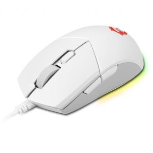 MSI CLUTCH GM11 WHITE myszka Oburęczny USB Typu-A Optyczny 5000 DPI
