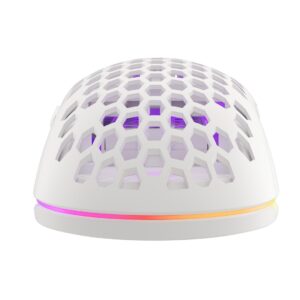 Mysz dla graczy Genesis Krypton 750 lekka 8000 DPI PAW3333 RGB Biała gamingowa