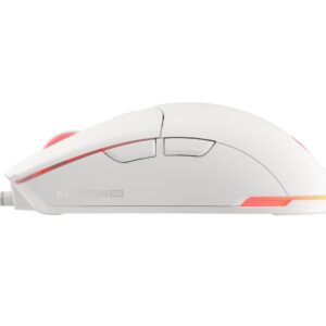 Mysz dla graczy Genesis Krypton 750 lekka 8000 DPI PAW3333 RGB Biała gamingowa