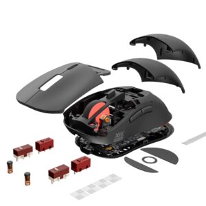 GENESIS Zircon XIII myszka Gaming Oburęczny RF Wireless + USB Type-C Optyczny 26000 DPI