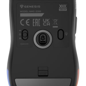 GENESIS Zircon XIII myszka Gaming Oburęczny RF Wireless + USB Type-C Optyczny 26000 DPI