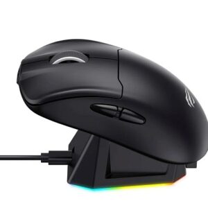 Mysz dla graczy Genesis Krypton 750 lekka 8000 DPI PAW3333 RGB Biała gamingowa