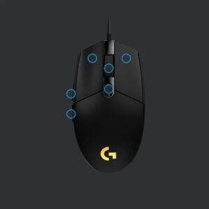 Logitech G G203 Lightsync myszka Gaming USB Typu-A 8000 DPI