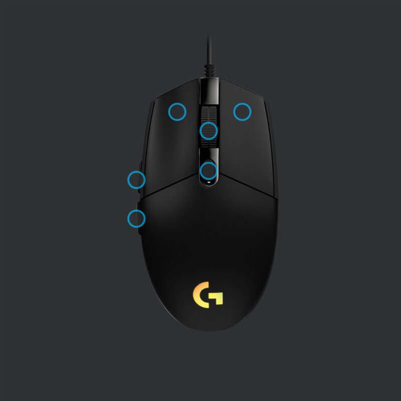 Logitech G G203 Lightsync myszka Gaming USB Typu-A 8000 DPI