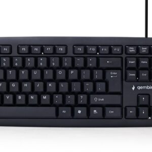 Klawiatura GEMBIRD KB-U-103 (USB 2.0; (US); kolor czarny)