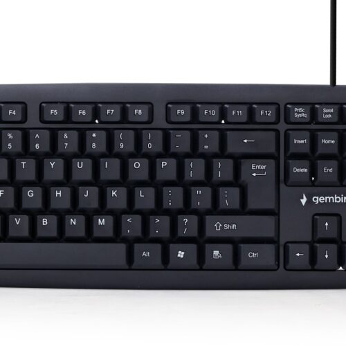Klawiatura GEMBIRD KB-U-103 (USB 2.0; (US); kolor czarny)