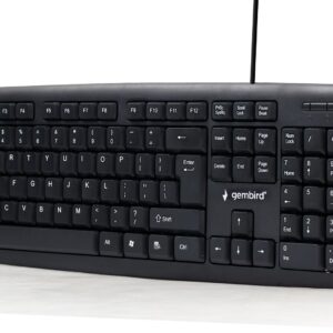 Klawiatura GEMBIRD KB-U-103 (USB 2.0; (US); kolor czarny)