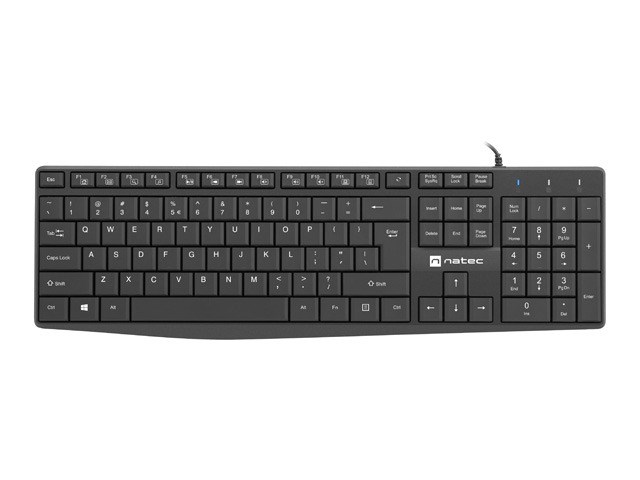 NATEC KLAWIATURA NAUTILUS US SLIM CZARNA NKL-1950