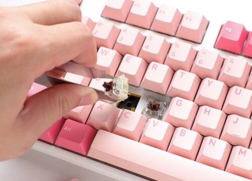 Ducky One 3 TKL Gossamer Pink | Mechaniczna klawiatura | RGB USB