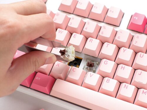 Ducky One 3 TKL klawiatura Gaming USB QWERTY Angielski Różowy