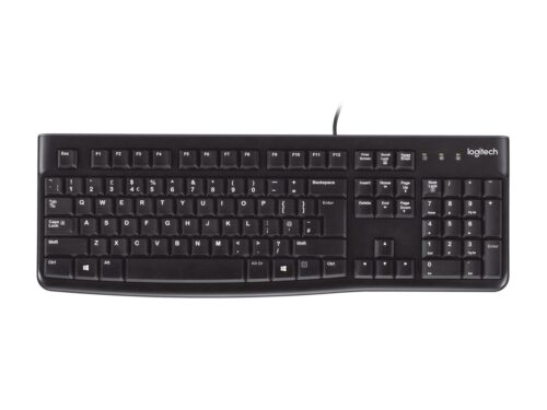Logitech K120 | Przewodowa klawiatura USB | Cicha i wygodna