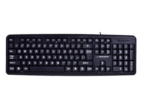 Klawiatura Esperanza Florida EK129 (USB 2.0; (US); kolor czarny)