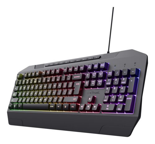 Trust GXT 836 EVOCX | Gamingowa klawiatura przewodowa | RGB