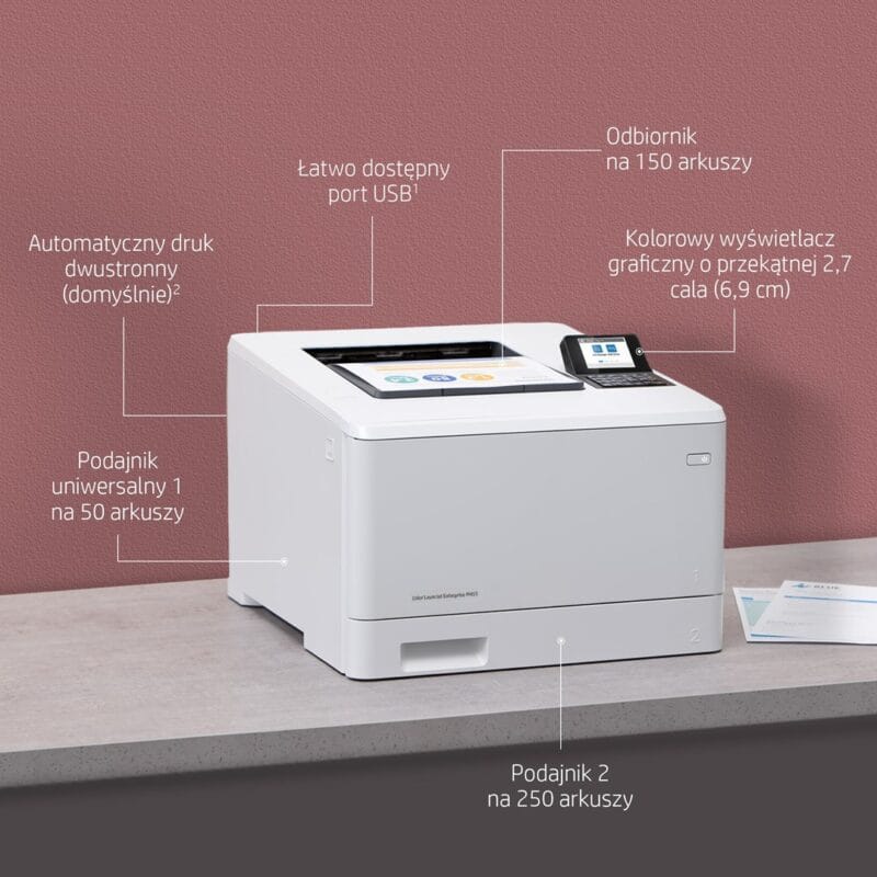 HP Color LaserJet Pro M455dn | Kolor | A4 | Duplex | LAN