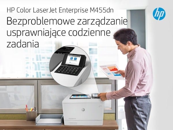 HP Color LaserJet Pro M455dn | Kolor | A4 | Duplex | LAN
