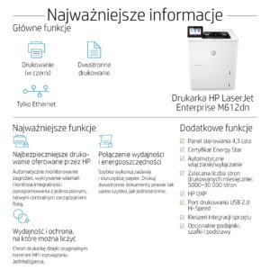 DRUKARKA HP LaserJet Enterprise M612dn