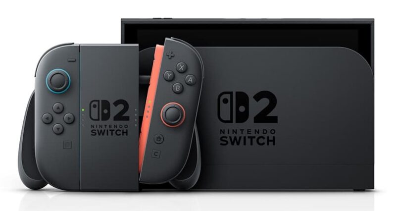 Nintendo Switch 2 Black | Nowa konsola przenośna 2025 | Ekran OLED | Wi-Fi | Czarna