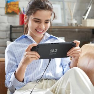 Nintendo Switch 2 Black | Nowa konsola przenośna 2025 | Ekran OLED | Wi-Fi | Czarna