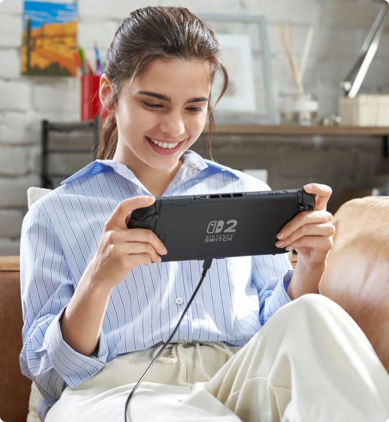 Nintendo Switch 2 Black | Nowa konsola przenośna 2025 | Ekran OLED | Wi-Fi | Czarna