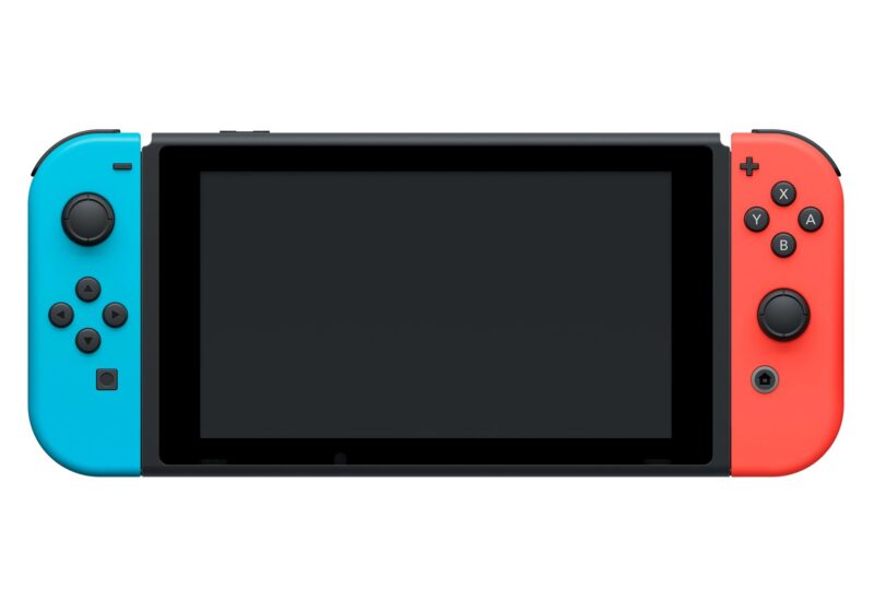 Nintendo Switch 32 GB | Konsola przenośna do gier | Wi-Fi | Szaro-Czerwono-Niebieska