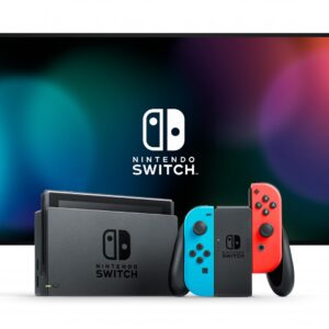 Nintendo Switch 32 GB | Konsola przenośna do gier | Wi-Fi | Szaro-Czerwono-Niebieska