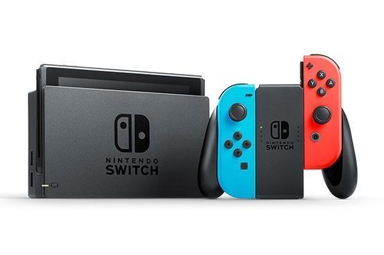 Nintendo Switch 32 GB | Konsola przenośna do gier | Wi-Fi | Szaro-Czerwono-Niebieska