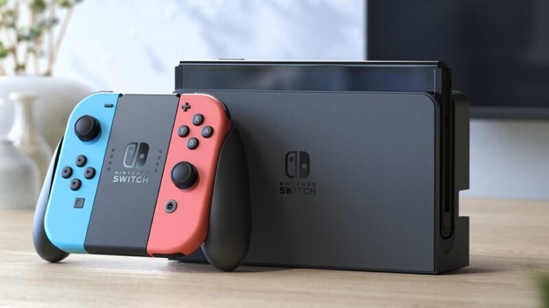 Nintendo Switch OLED Red & Blue | Konsola przenośna do gier | WYPRZEDAŻ