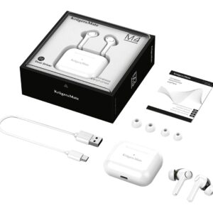Kruger & Matz Dual Driver M4 PRO Słuchawki douszne TWS stereo Bluetooth białe