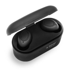SAVIO TWS-04 | Słuchawki Bluetooth | Bezprzewodowe | Czarne | Mikrofon