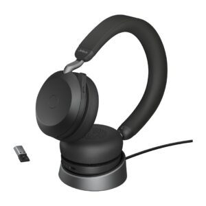 Jabra 27599-989-989 słuchawki/zestaw słuchawkowy Przewodowy i Bezprzewodowy Opaska na głowę Biuro/centrum telefoniczne Bluetooth Podstawka do ładowania Czarny