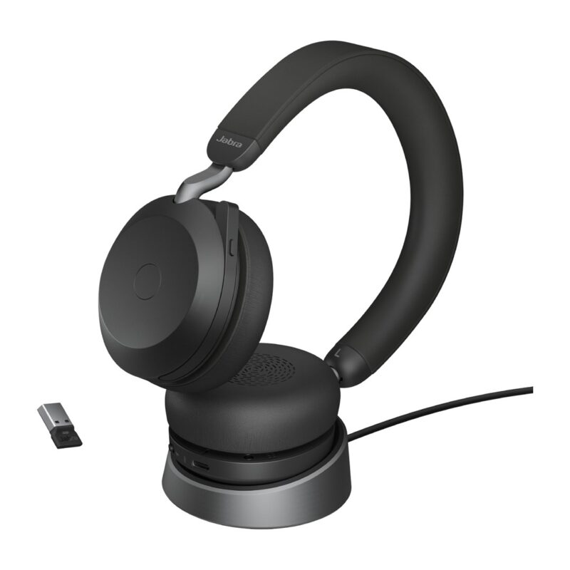 Jabra 27599-989-989 słuchawki/zestaw słuchawkowy Przewodowy i Bezprzewodowy Opaska na głowę Biuro/centrum telefoniczne Bluetooth Podstawka do ładowania Czarny