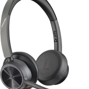 POLY Zestaw słuchawkowy Voyager 4320-M z certyfikatem Microsoft Teams + adapter BT700 + stacja ładująca
