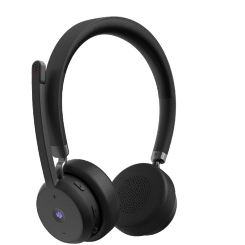 Lenovo Wireless VoIP Headset Zestaw słuchawkowy Bezprzewodowy Opaska na głowę Biuro/centrum telefoniczne Bluetooth Czarny