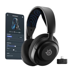 Steelseries Arctis Nova 5P Wireless Zestaw słuchawkowy Bezprzewodowy Opaska na głowę Gaming USB Type-C Bluetooth Czarny