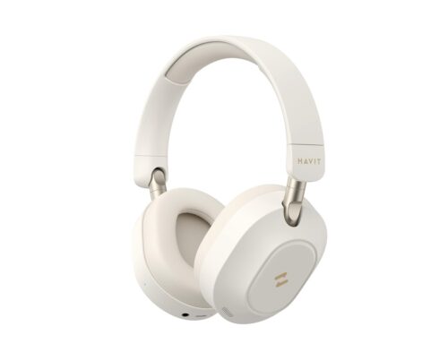 Havit H668BT | Beżowe słuchawki Bluetooth 5.3 nauszne