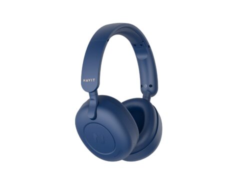 Havit H655BT | Niebieskie słuchawki Bluetooth nauszne | Bezprzewodowe | Mikrofon | Składane
