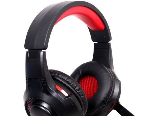 GEMBIRD GAMING SŁUCHAWKI USB 5.1 Z SYSTEMEM SURROUND CZARNO/CZERWONE, MIKROFON, REGULACJA GŁOŚNOŚCI