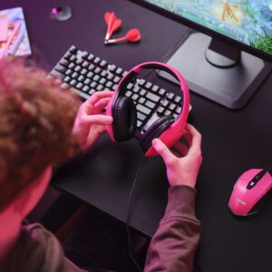 Słuchawki TRUST GXT415P ZIROX HEADSET - PINK 24992